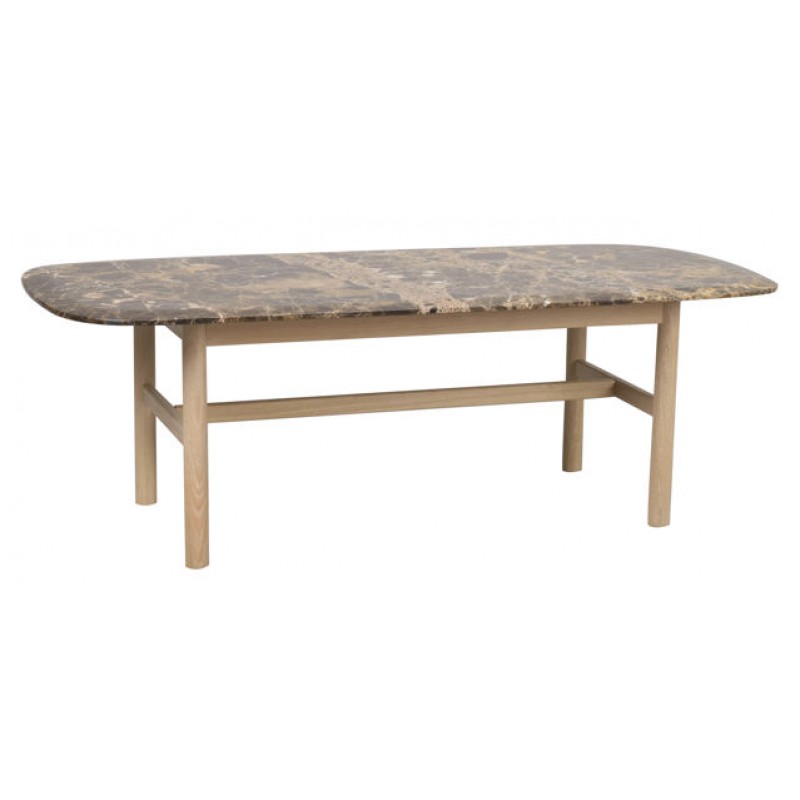 RO Hammond Coffee Table 135x62 Marble Brown/Whitewash